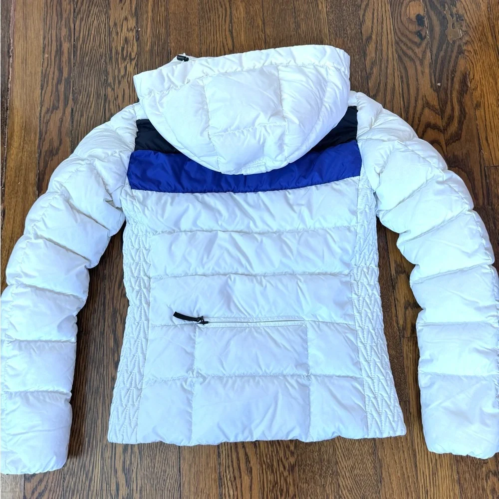 Women's Bogner Fire&Ice White and Blue Puffer Down ski Jacket xs - Picture 16 of 16